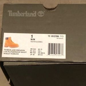Timberland Boots Boys Size 1y Used